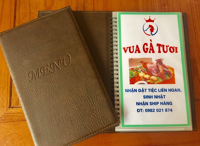 in menu thuc don